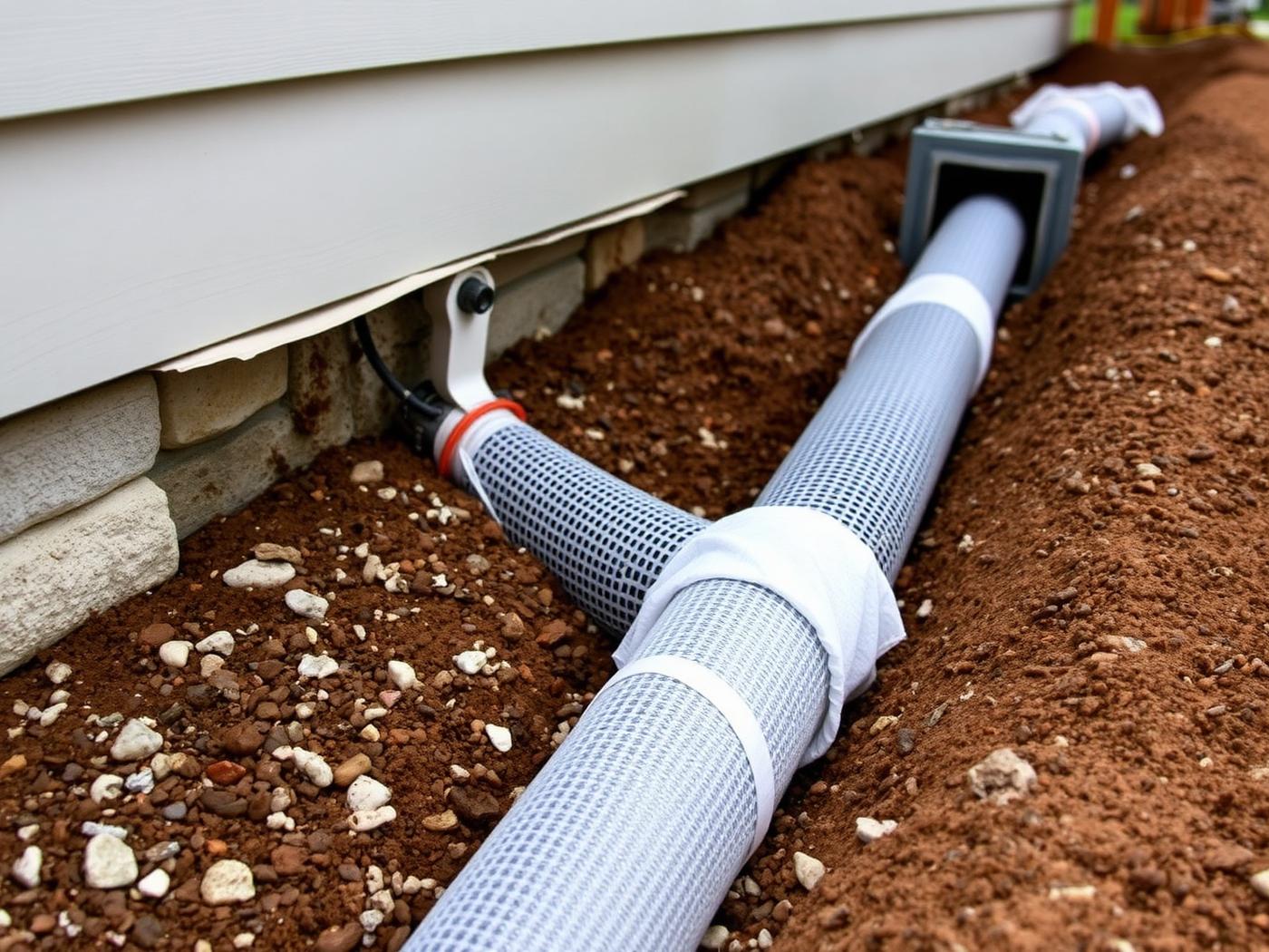 Installation de drain français