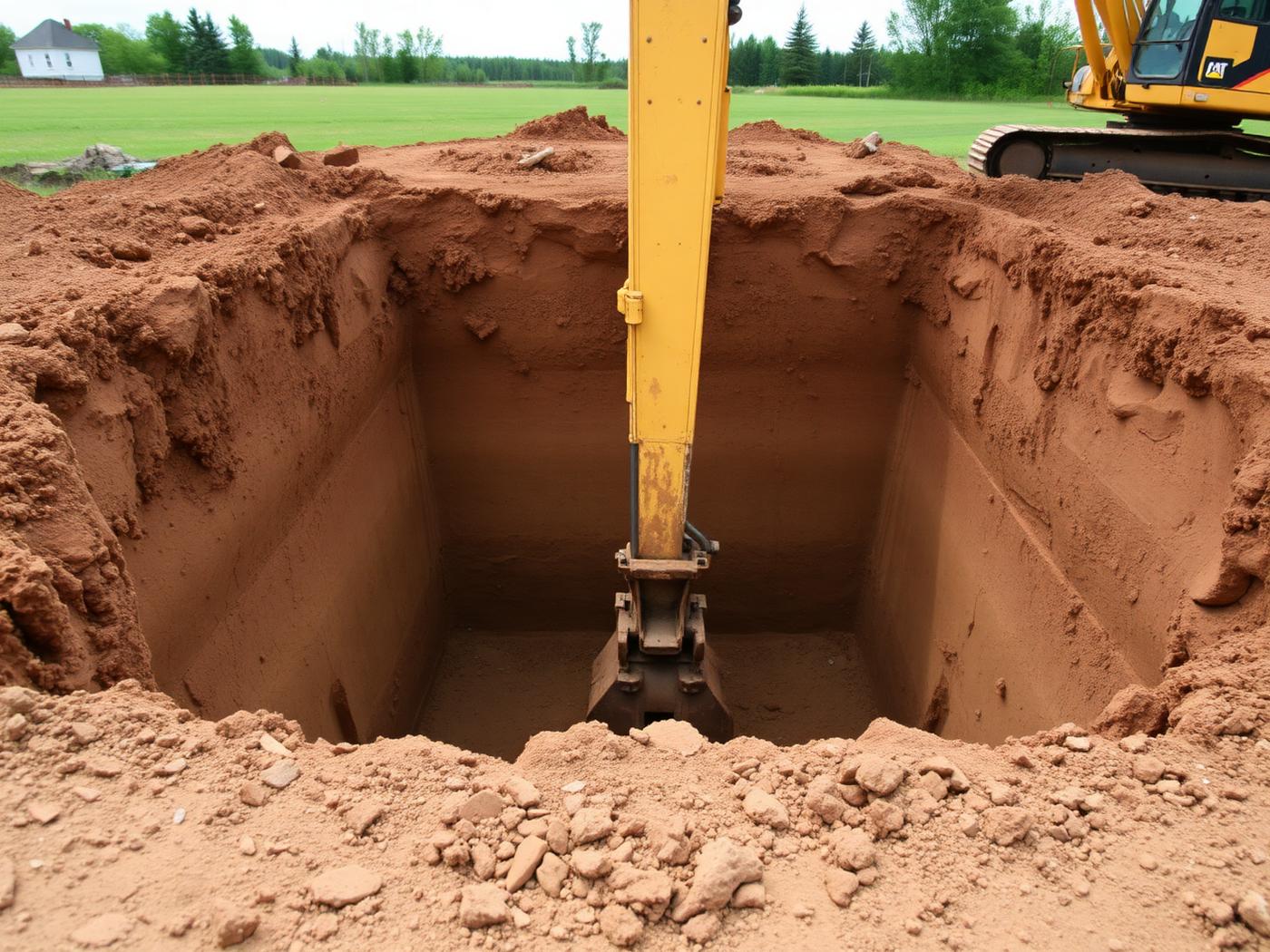 Excavation d'une fondation
